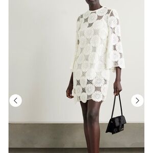 Zimmermann white crochet dress
